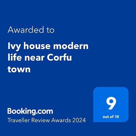 Ivy House Modern Life Near Corfu Town Lägenhet Kontokali Exteriör bild